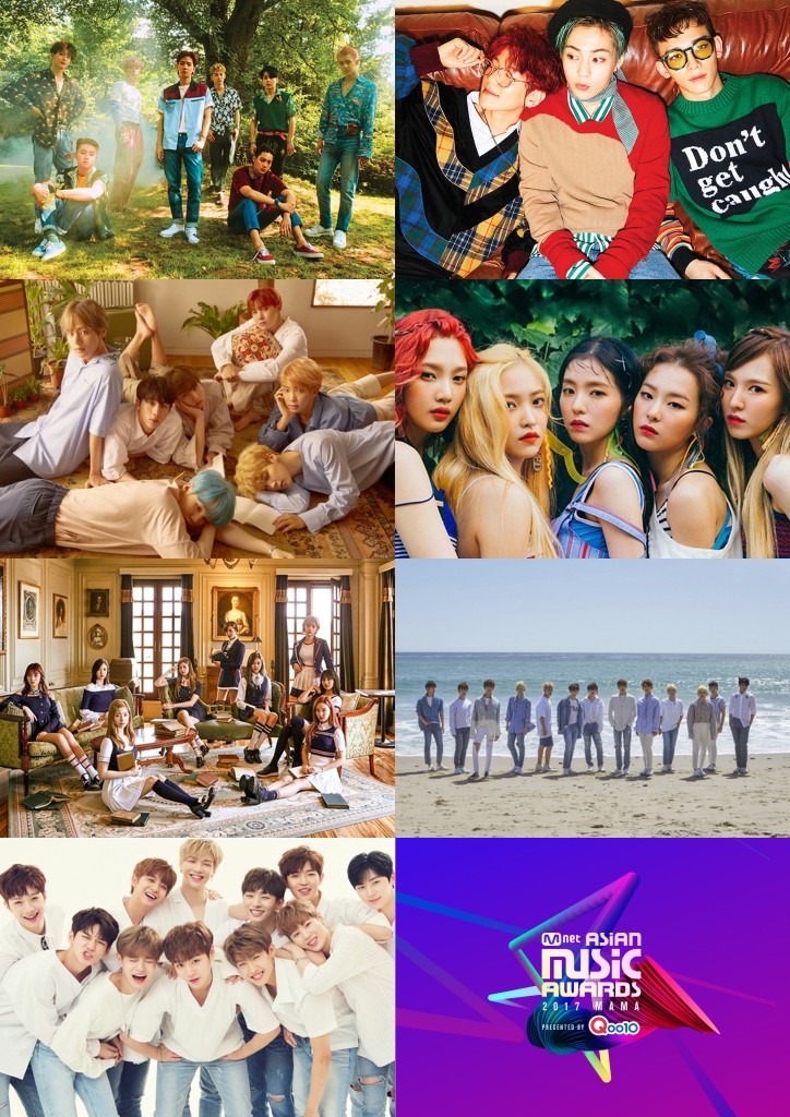 2017 MAMA SECOND LINEUP – BTS, EXO, RED VELVET, TWICE AND MORE